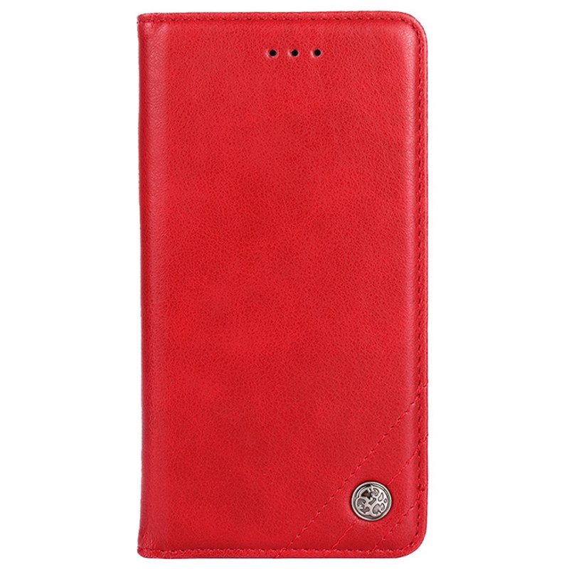 Bescherming Hoesje voor Samsung Galaxy A53 5G Folio-hoesje Stijl Lederen Klinknagel