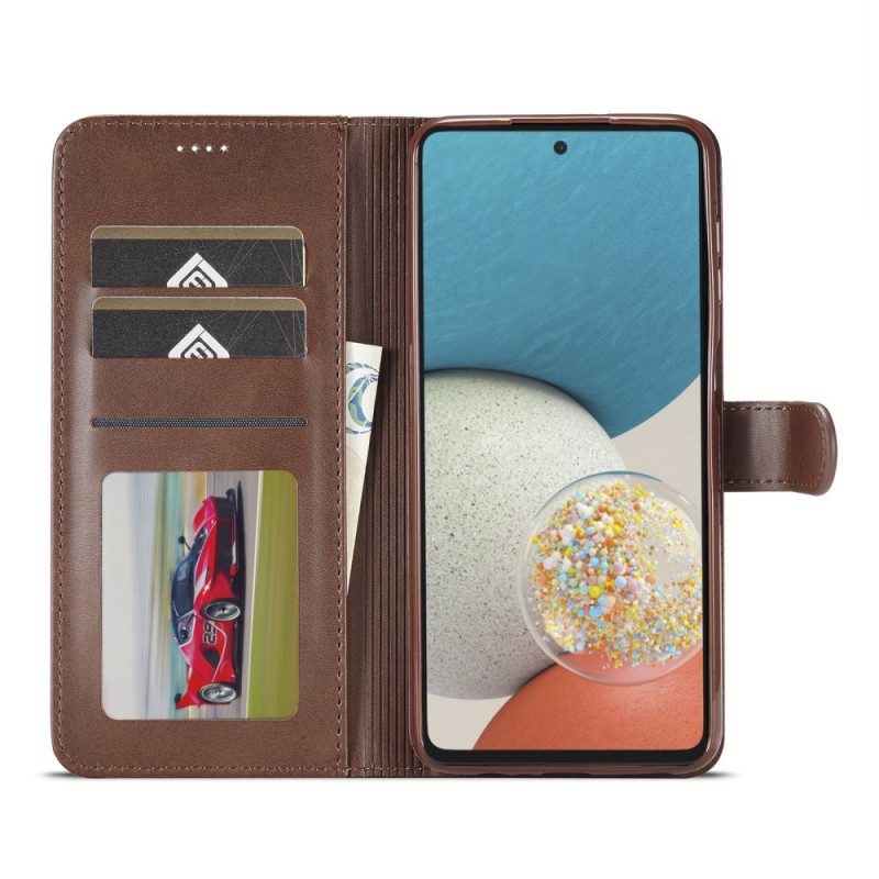 Flip Case voor Samsung Galaxy A53 5G Lc.imeeke Ledereffect