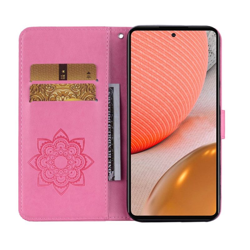 Flip Case voor Samsung Galaxy A53 5G Mandala Uil