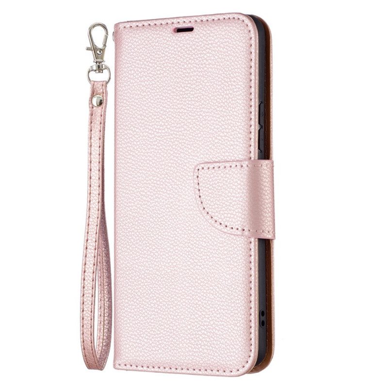 Folio-hoesje voor Samsung Galaxy A53 5G Lychee Schuine Sluiting