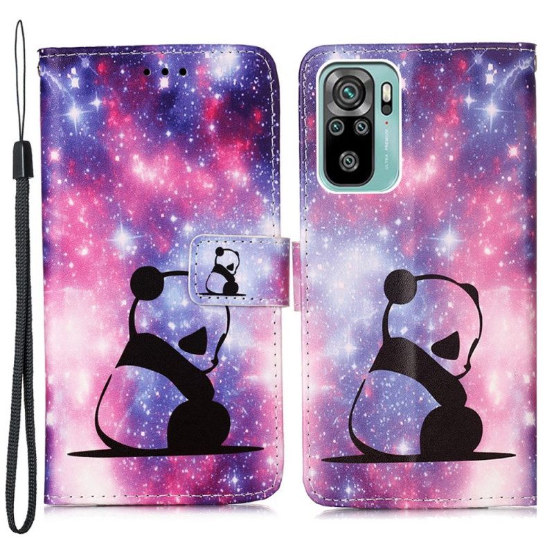 Folio-hoesje voor Samsung Galaxy A53 5G Panda Galaxy