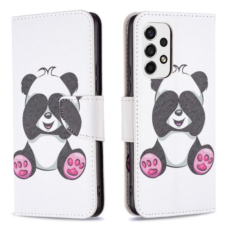 Folio-hoesje voor Samsung Galaxy A53 5G Panda-plezier