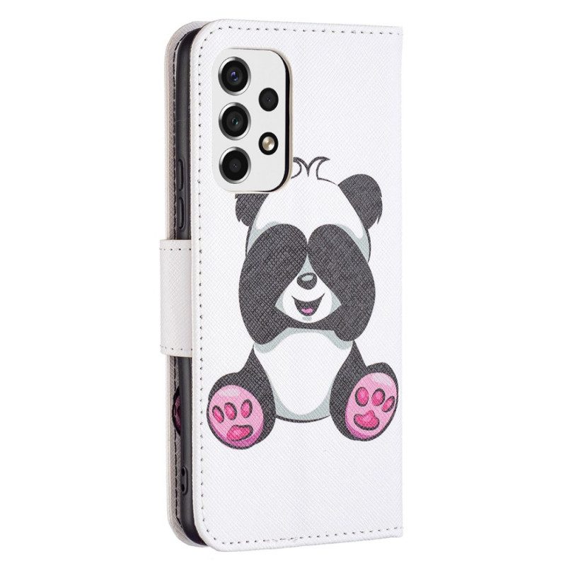 Folio-hoesje voor Samsung Galaxy A53 5G Panda-plezier