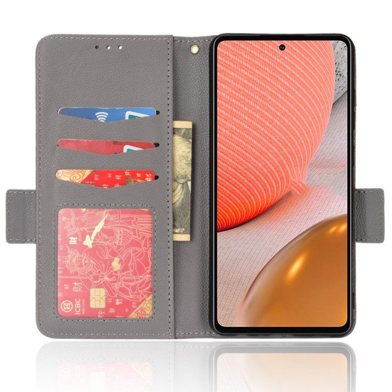 Folio-hoesje voor Samsung Galaxy A53 5G Traditioneel Litchi Kunstleer