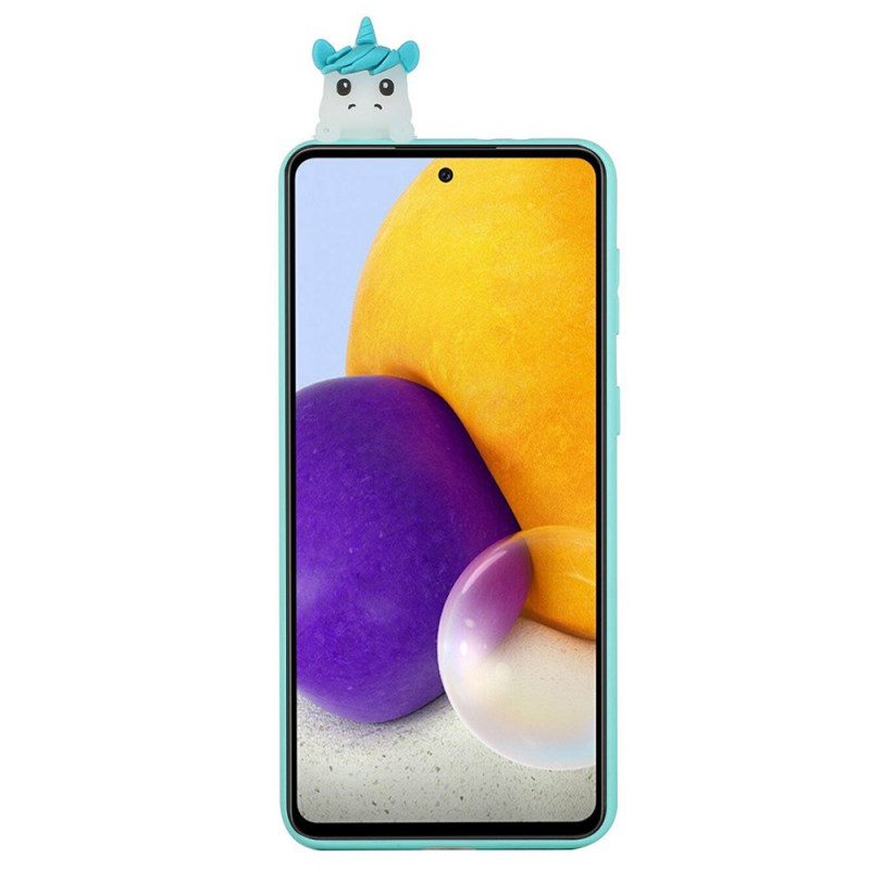 Hoesje voor Samsung Galaxy A53 5G Eenhoorn Plezier 3d