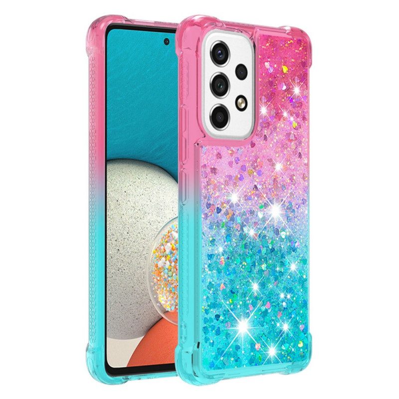 Hoesje voor Samsung Galaxy A53 5G Kleur Pailletten