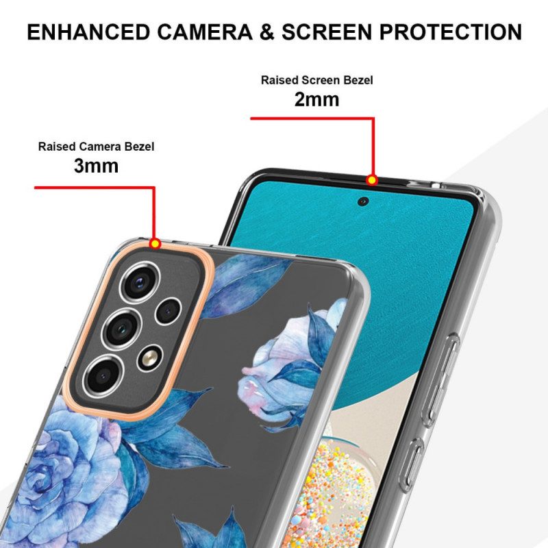 Hoesje voor Samsung Galaxy A53 5G Naadloze Bloemen