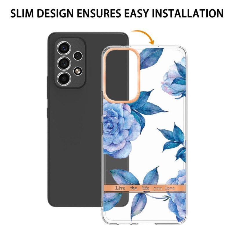 Hoesje voor Samsung Galaxy A53 5G Naadloze Bloemen