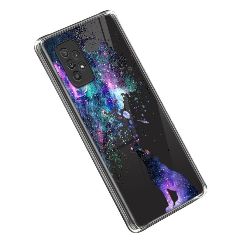 Hoesje voor Samsung Galaxy A53 5G Naadloze Wolven