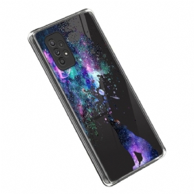 Hoesje voor Samsung Galaxy A53 5G Naadloze Wolven