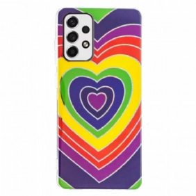 Hoesje voor Samsung Galaxy A53 5G Psychedelisch Hart