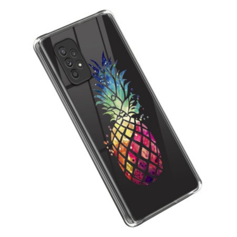 Hoesje voor Samsung Galaxy A53 5G Transparante Ananas