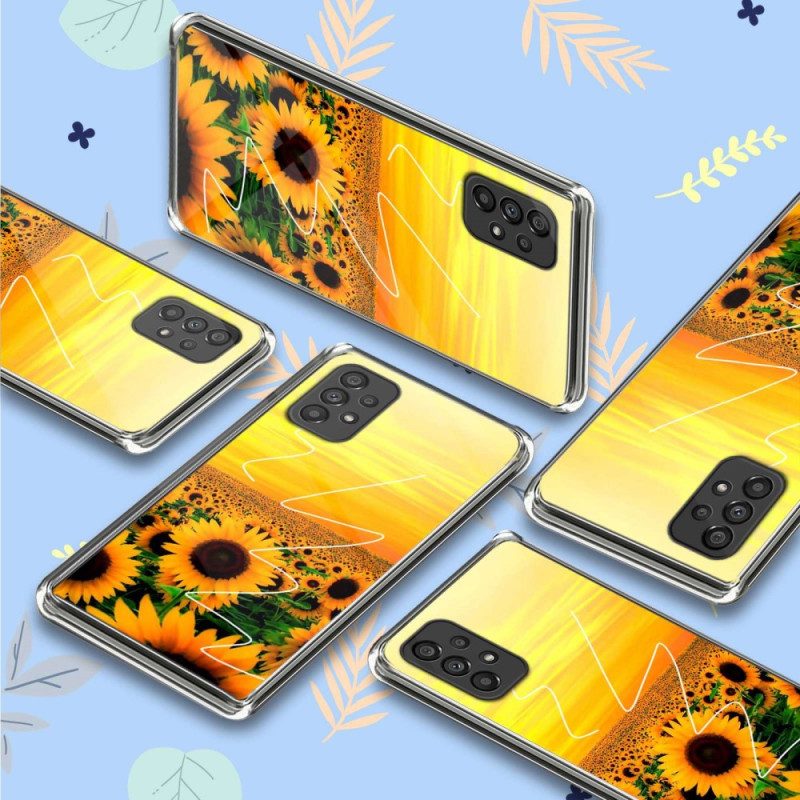 Hoesje voor Samsung Galaxy A53 5G Zonnebloemen