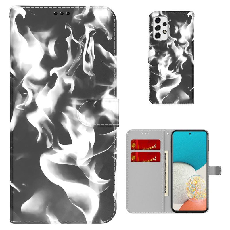 Leren Hoesje voor Samsung Galaxy A53 5G Abstract Patroon