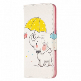 Leren Hoesje voor Samsung Galaxy A53 5G Baby Olifant