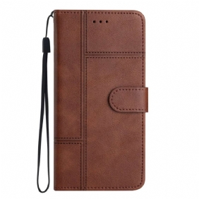 Leren Hoesje voor Samsung Galaxy A53 5G Met Ketting Zaken In Lanyard