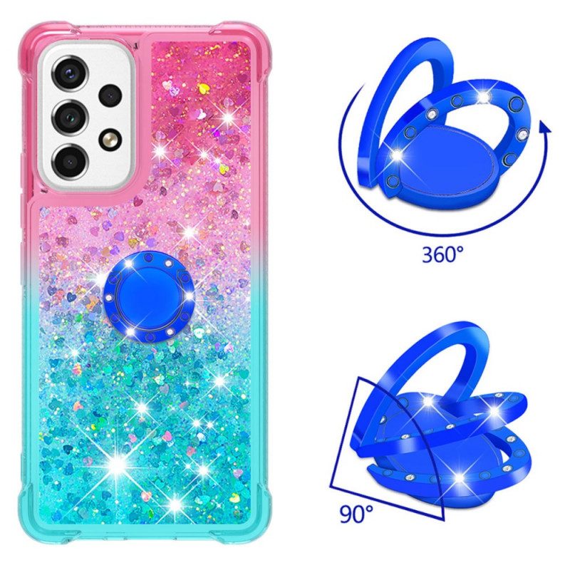 Telefoonhoesje voor Samsung Galaxy A53 5G Glitter Ringbeugel