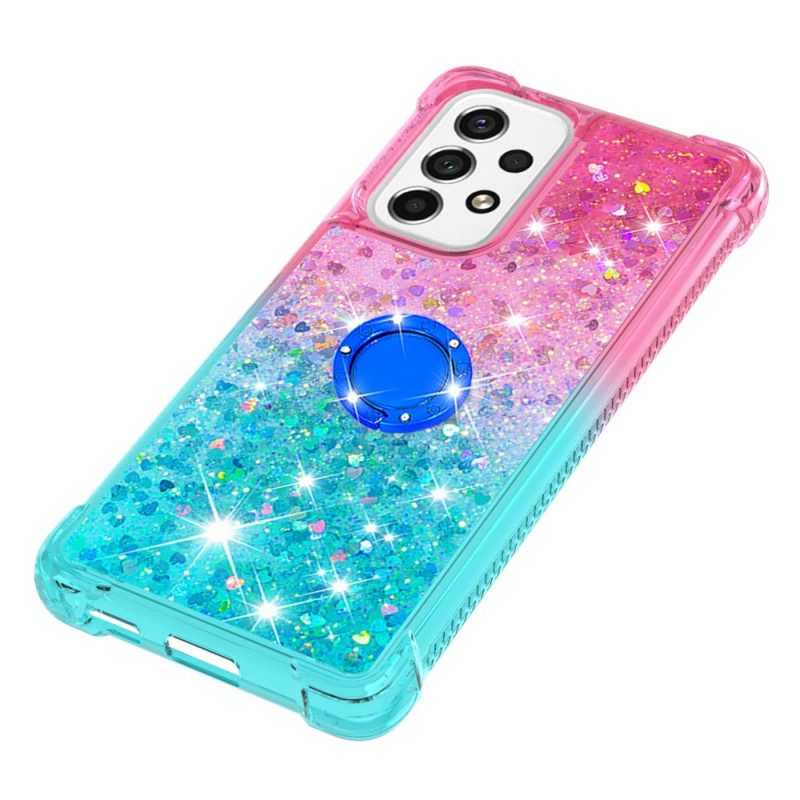 Telefoonhoesje voor Samsung Galaxy A53 5G Glitter Ringbeugel