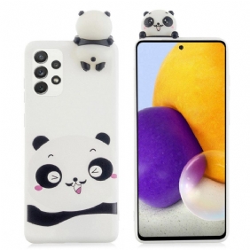 Telefoonhoesje voor Samsung Galaxy A53 5G Ik Hou Van Panda 3d