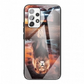 Telefoonhoesje voor Samsung Galaxy A53 5G Lion Cub's Dream Gehard Glas