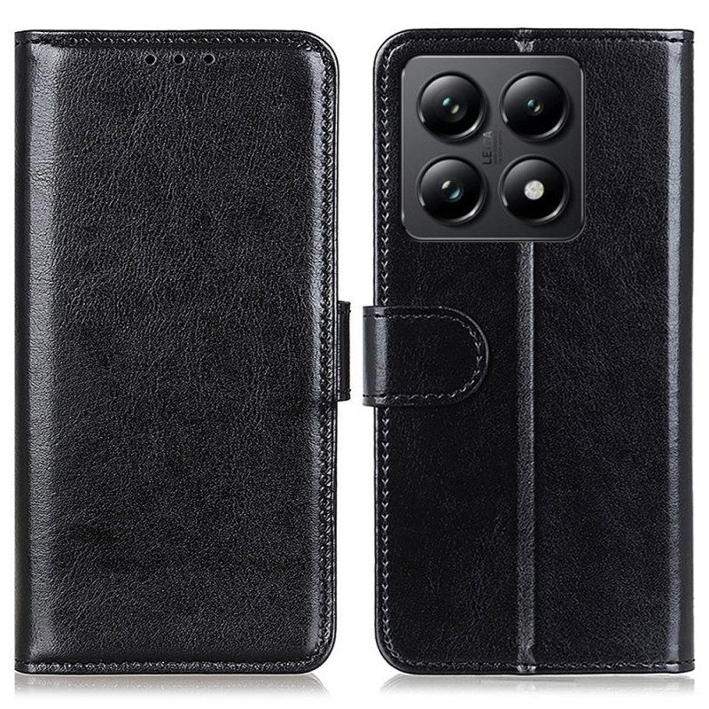 Bescherming Hoesje Xiaomi 14t Pro Gewaxt Imitatieleer