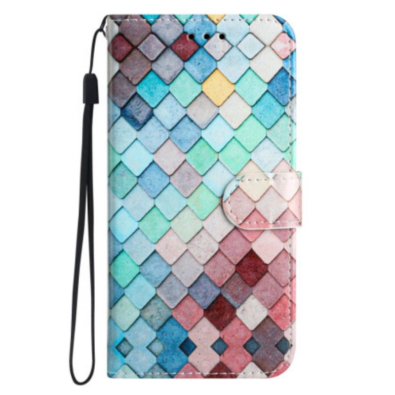 Leren Hoesje Voor Xiaomi 14t Pro Raster