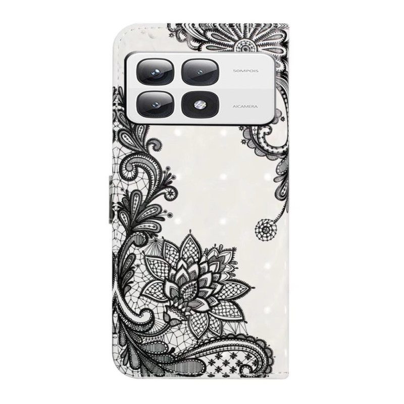 Leren Hoesje Xiaomi 14t Pro Kant