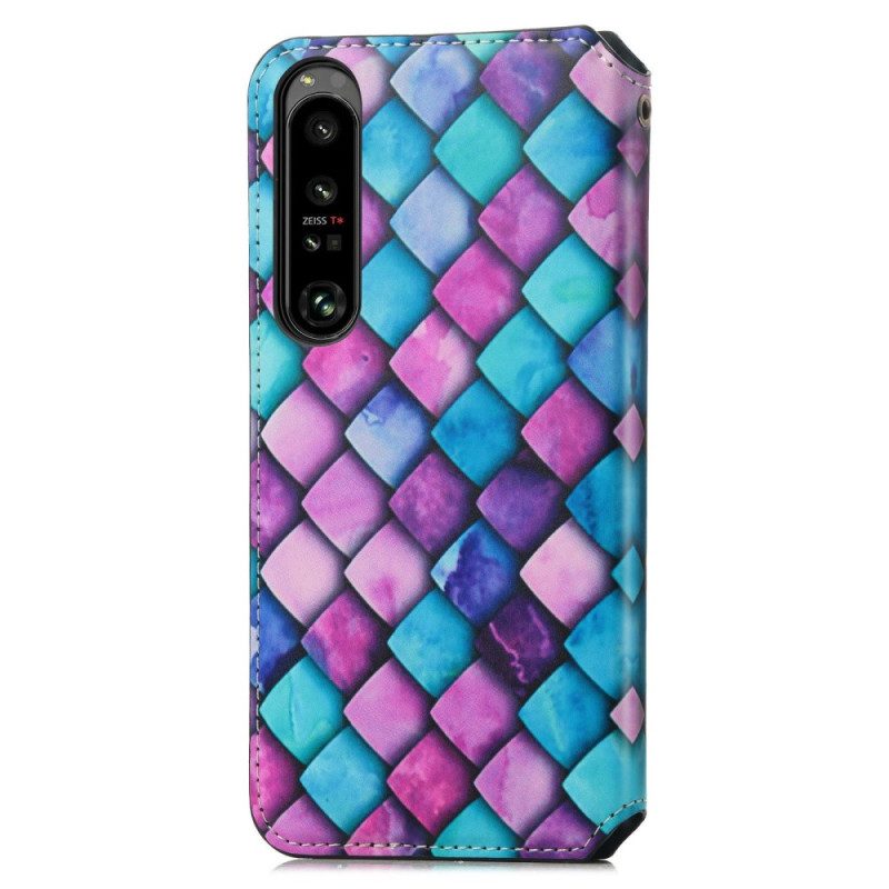 Bescherming Hoesje voor Sony Xperia 1 IV Folio-hoesje Caseneo Rfid-ontwerp