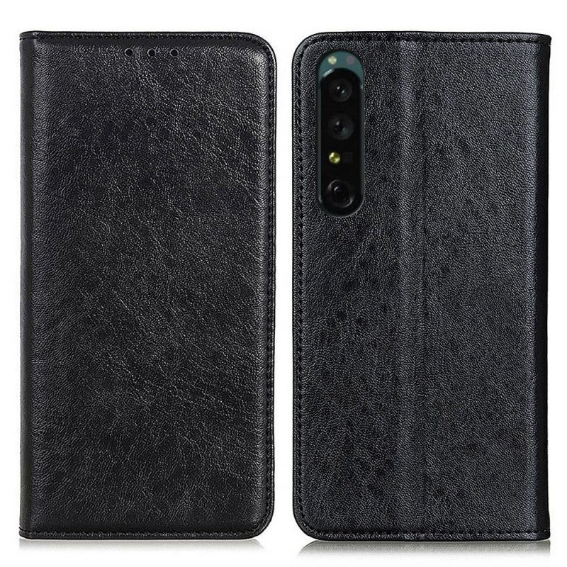 Bescherming Hoesje voor Sony Xperia 1 IV Folio-hoesje Getextureerd