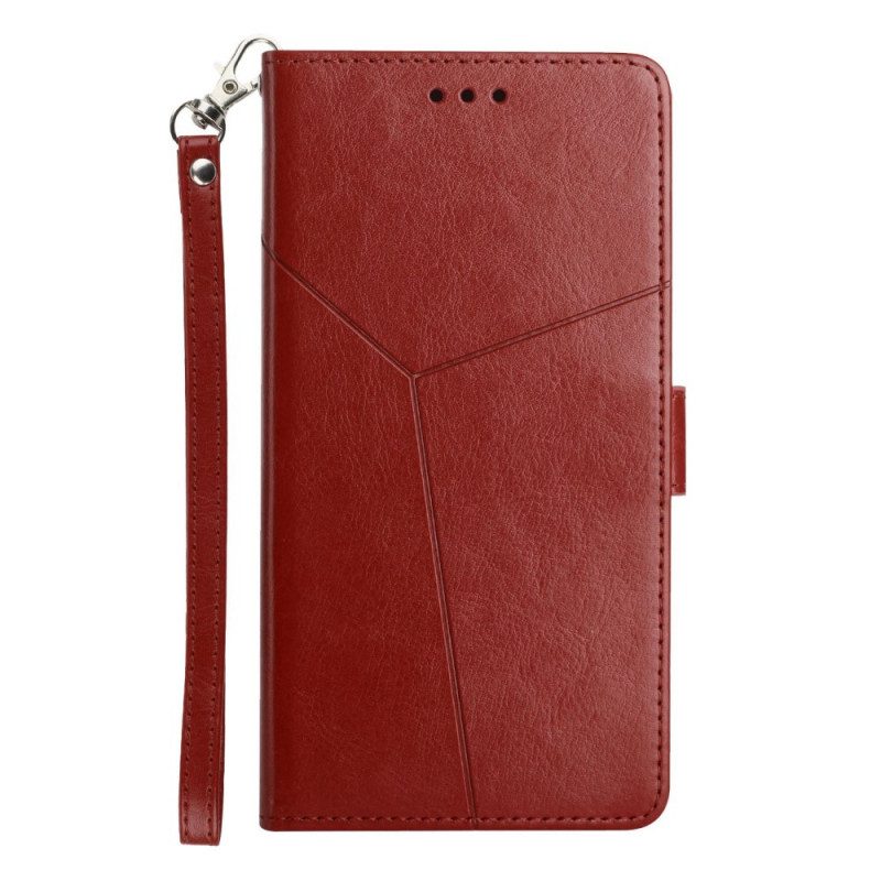 Flip Case voor Sony Xperia 1 IV Met Ketting Y-patroon Met Bandjes