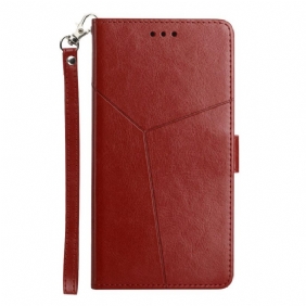 Flip Case voor Sony Xperia 1 IV Met Ketting Y-patroon Met Bandjes