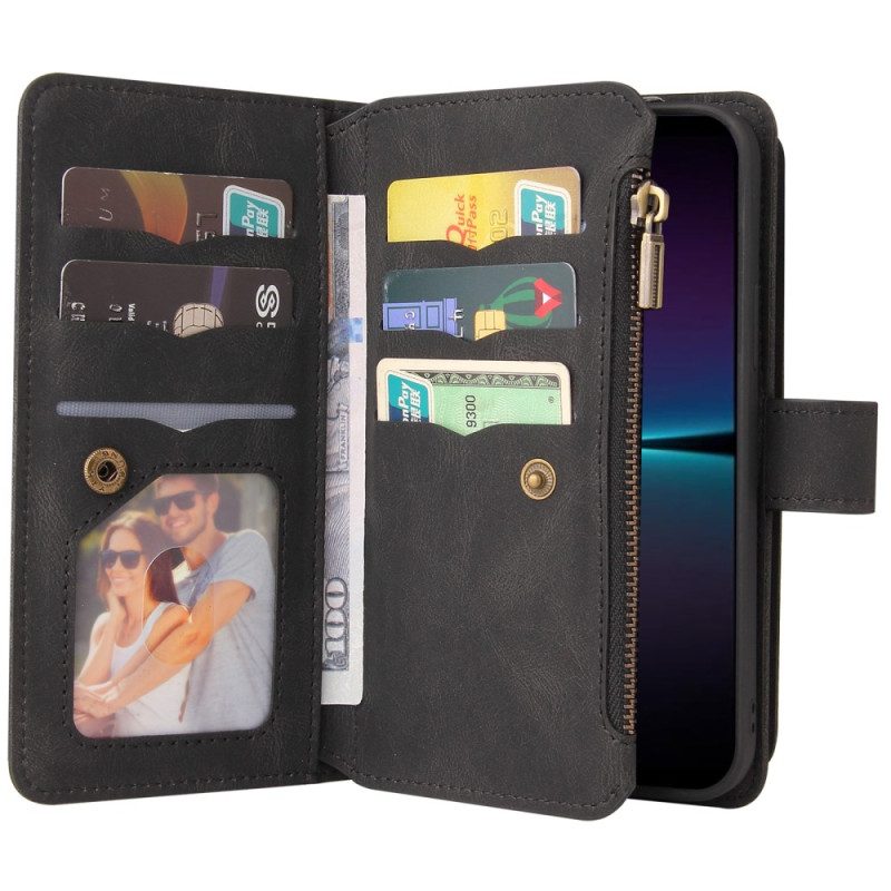 Flip Case voor Sony Xperia 1 IV Multifunctionele Kaarthouder