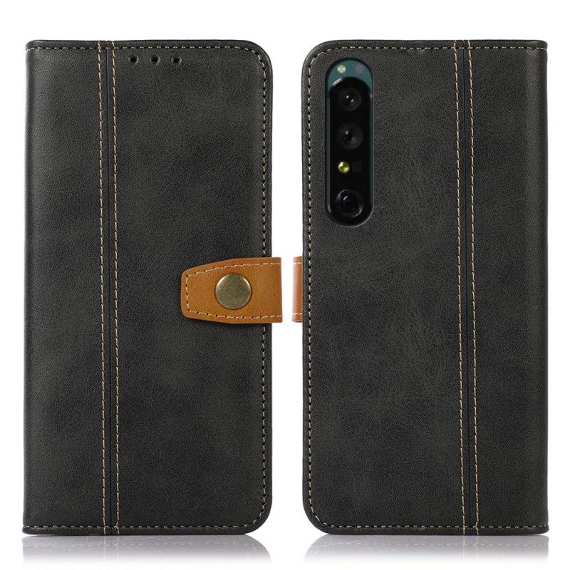 Folio-hoesje voor Sony Xperia 1 IV Geweven Band