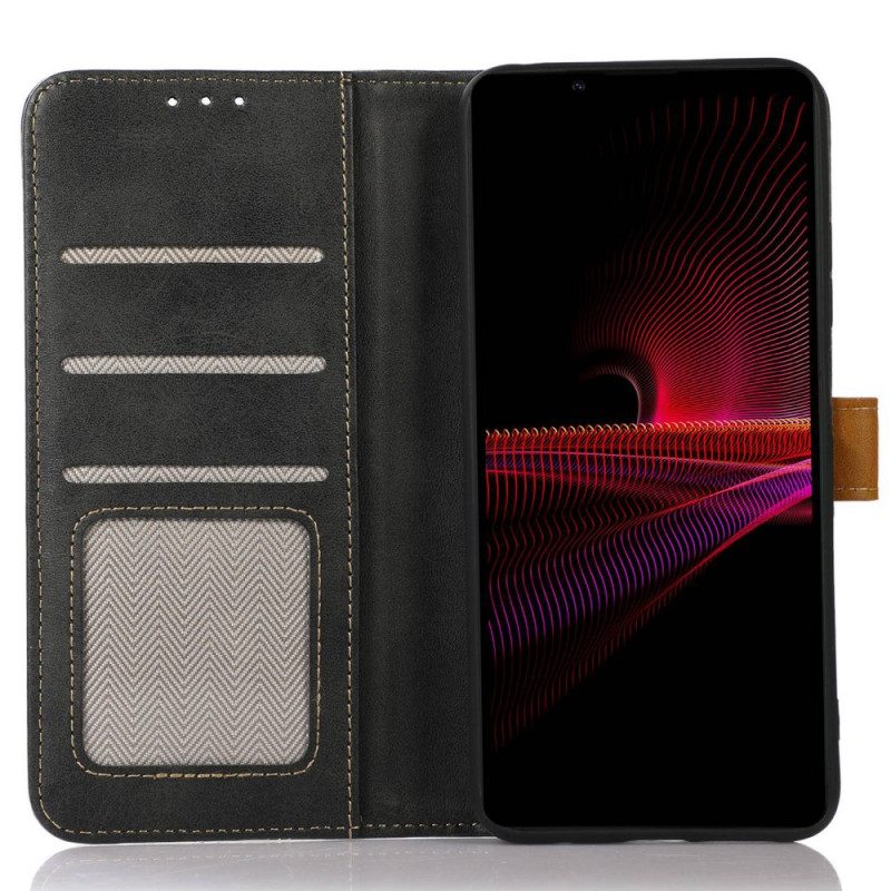 Folio-hoesje voor Sony Xperia 1 IV Geweven Band