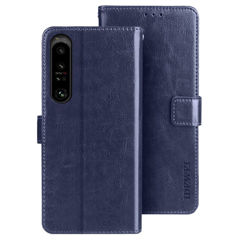 Folio-hoesje voor Sony Xperia 1 IV Imitatieleer Idewei