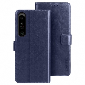 Folio-hoesje voor Sony Xperia 1 IV Imitatieleer Idewei