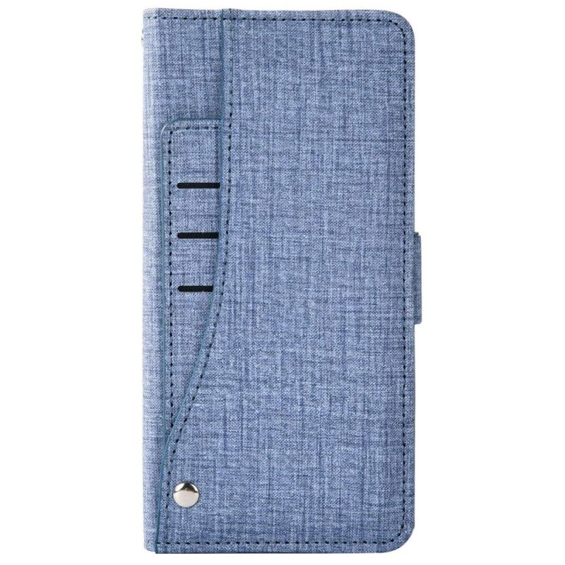 Folio-hoesje voor Sony Xperia 1 IV Jeans Met Roterende Kaarthouder