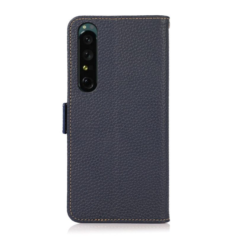 Folio-hoesje voor Sony Xperia 1 IV Lychee Leer Khazneh Rfid