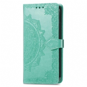 Folio-hoesje voor Sony Xperia 1 IV Mandala Zon Met Lanyard