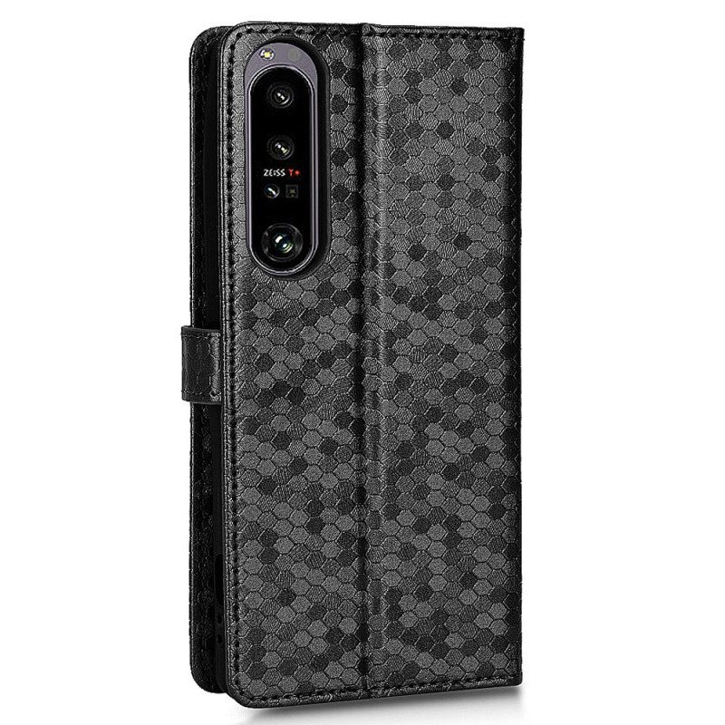 Folio-hoesje voor Sony Xperia 1 IV Met Ketting 3d Strappy-ontwerp