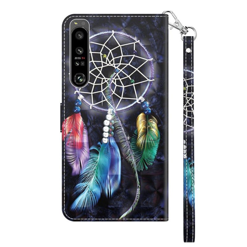 Folio-hoesje voor Sony Xperia 1 IV Met Ketting Riem Dromenvanger