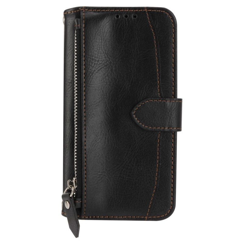 Folio-hoesje voor Sony Xperia 1 IV Portemonnee Leren Portemonnee Met Lanyard En Schouderriem