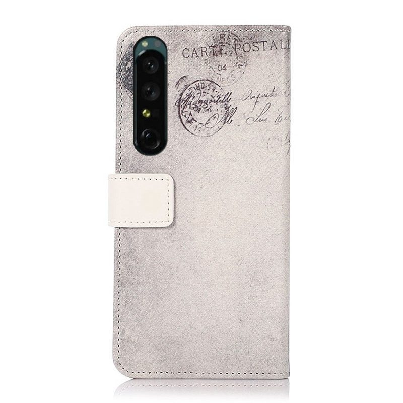 Folio-hoesje voor Sony Xperia 1 IV Reiziger Kat