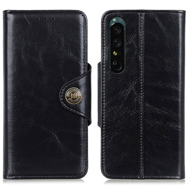 Folio-hoesje voor Sony Xperia 1 IV Sluiting Knop