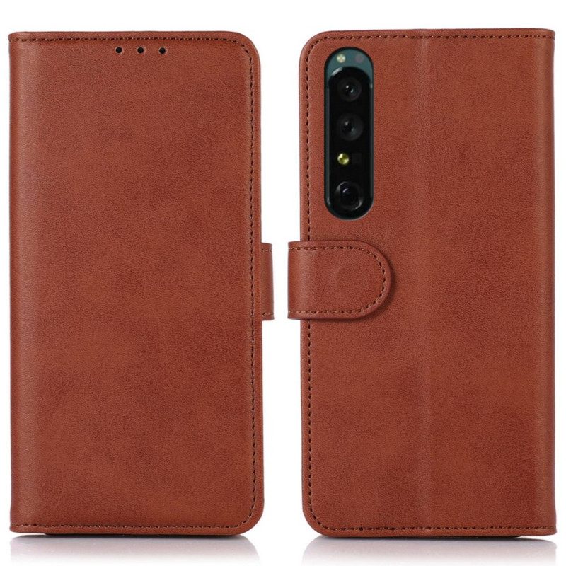 Folio-hoesje voor Sony Xperia 1 IV Stijl Leer