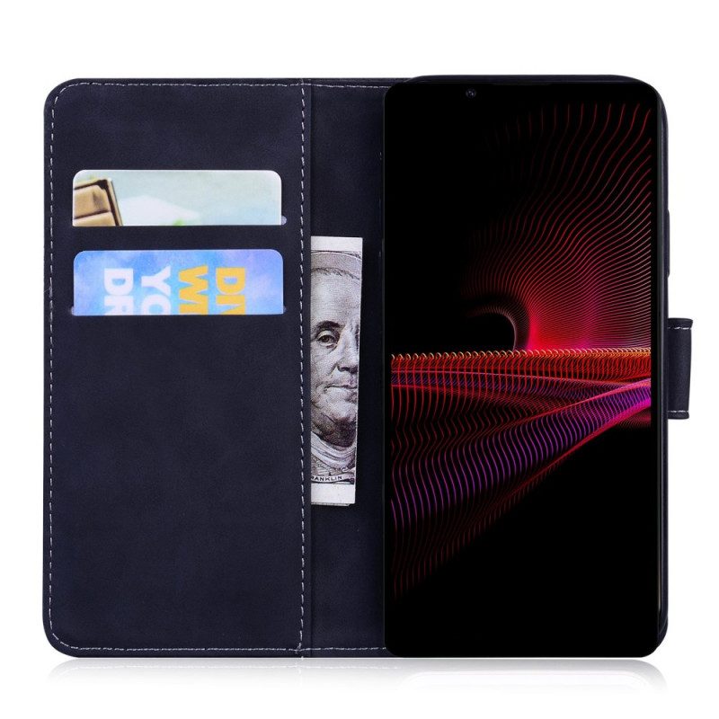 Folio-hoesje voor Sony Xperia 1 IV Tijger Print