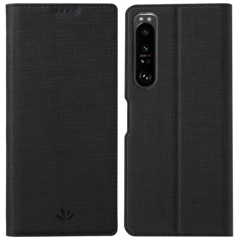 Folio-hoesje voor Sony Xperia 1 IV Vili-stoffentextuur