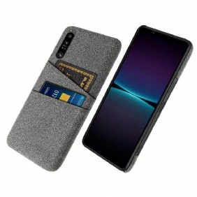 Hoesje voor Sony Xperia 1 IV Doek Voor Kaarthouders