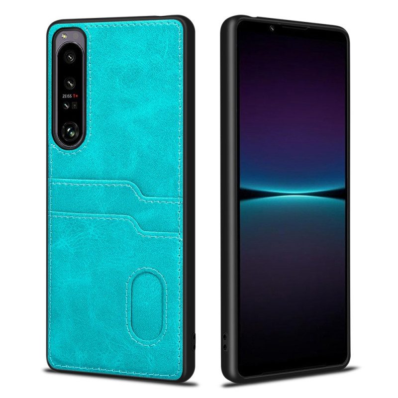 Hoesje voor Sony Xperia 1 IV Dubbele Kaarthouder