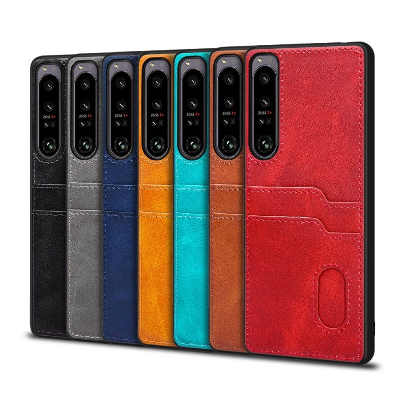 Hoesje voor Sony Xperia 1 IV Dubbele Kaarthouder